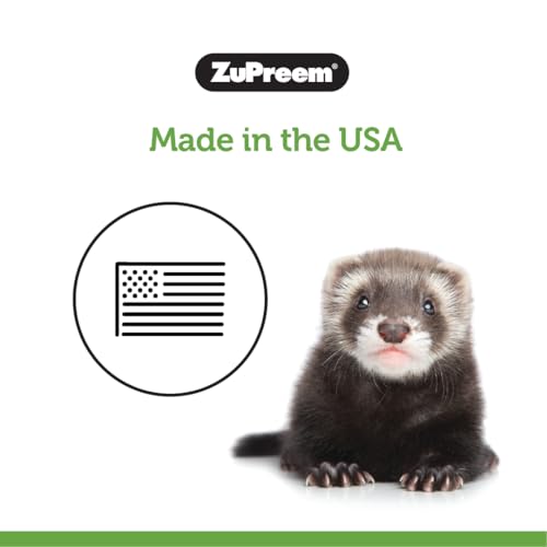 ZuPreem Ferret Food, High Protein Kibble, Complete Food for Ferrets, 8 lb | Ferret Kibble, Healthy Ferret Food, Chicken, Egg, Vitamins, Minerals, Digestive Health, No Corn, Made in USA