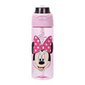Bioworld Minnie Mouse Classic Big Face Pink 24 Oz Plastic Water Bottle With Dual Spout Lid - color: Minnie Mouse Classic Big Face