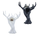 3D-Printed Tree Decor for Jumping Spiders - 2 Pack Climbing Tree with Hideout House, Black & White Habitat Decoration for Enclosures
