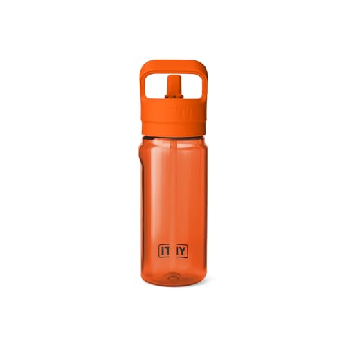 YETI Yonder 600 ml/20 oz Water Bottle with Yonder Straw Cap, King Crab - color: Orange, size: 20 Ounces