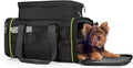 Black Expandable Pet Carrier for Cats/Dogs - Airline Approved, 2-Side & Height Extendable Design - Soft Sided Travel Bag(Black) - color: Black