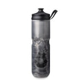 HydraPak Polar Sport Insulated Water Bottle (24oz, Pulse Black) | High Flow, BPA Free, Tri-Layer Insulation, Leakproof, Dash Handle, Easy Squeeze, Self-Sealing Cap, for Sports - color: Pulse Black, style: 24oz/700ml