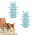 Furr&Purr Cat Brush Set for Indoor Cats - Grooming Tools: Face Scratcher, Calming Massager, and Scratching Pad (2-Pack, Made in the USA) - size: 2 Pack - New