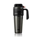 32 oz Insulated Tumbler with Push-button Lid and Handle, Black | 316L Stainless Steel, Leakproof Lid, Double-Wall Vacuum Insulation, Keeps Drinks Hot or Cold for Work, Travel & Daily Use - color: Black
