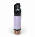 Mon Chateau 14oz Portable Dog Water Bottle with 4 oz Snack Storage, Double Walled Stainless Steel Body, Leak-Proof, Dishwasher Safe Pet Travel Bottle for Dogs, Cats & Outdoor Use, Lavender | 4oz Snack Compartment, Double Walled Stainless Steel, Leak-Proof