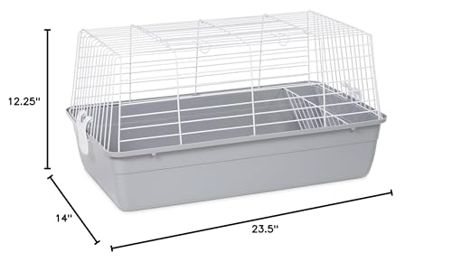 Prevue Pet Products Carina Animal Tubby - Small Animal Cage for Guinea Pigs, Dwarf Rabbits, Indoor and Outdoor Use, Lightweight, Travel Friendly Enclosure - Small, Gray - color: Gray