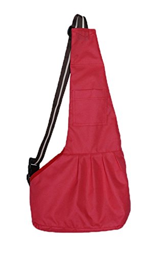 Pet Dog Puppy Cat Carrier Bag Oxford Cloth Sling Dog Doggy Cat Carrier Single Shoulder Bag-Large,Red - color: Red, size: Large