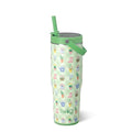 Swig Life 30oz Leakproof To-Go Tumbler with Handle, Green Thumb | Leakproof Lid - Triple Insulated Stainless Steel - Handle & Straw Included - Cup Holder Friendly - Dishwasher Safe - color: Green Thumb