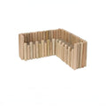 Hamster Cage Sprays Flower Foraging Holder - Natural Wood Feeding Stand, Small Pet Habitat Accessories for Hamsters Mouse Guinea Pig Dwarf Gerbils Syrian Mice (Plain - L Shape)