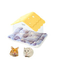 TUTU&LELE Starry Sky Hamster Hideout with Plush Cushion for Dwarf Hamsters (Yellow) - color: Yellow