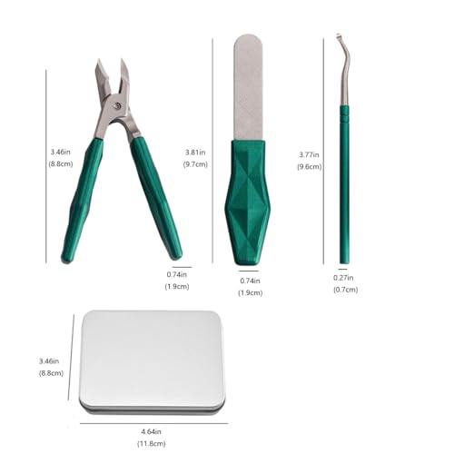 Angled Nail Clippers Green Eagle Beak Oblique Slanted Curved Thick Professional Nail Clippers for Women Adult Men Ingrown - style: Modern