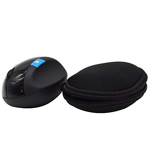 Neoprene Storage Case for Microsoft Sculpt Ergonomic Mouse | Soft Mouse Travel Carrying Bag - Upgrade Version No Shake (Black, Case Only)
