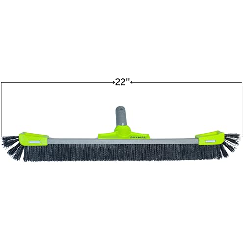 OREQ Corporation Animal Pro Pebble Pool Brush | Heavy-Duty Brush for Pebble & Textured Pool Surfaces | Professional Pool Wall & Floor Cleaning Tool (22 Inch) - size: 22 Inch