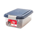 IRIS USA Dog Food Storage Container, Up to 11 lbs, Navy, Made in USA | BPA-Free, Airtight Seal, Best for Cat Food, Bird Seed, Chicken Feed, Pet Toys, Treats, Pellets - size: 11 lbs