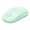VssoPlor Wireless Mouse, 2.4G Slim Computer Laptop Mouse, Light Green | Portable Mouse, Plug & Play USB Nano Receiver, Quiet Silent Optical Mice for Notebook, PC, Laptop, Computer, Windows, Mac - color: Light Green