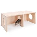 Niteangel Hamster Secret Peep Shed 2-Chamber Hideout & Tunnel Exploring Toys (Small - for Dwarf Hamster) - size: Small - for Dwarf Hamster