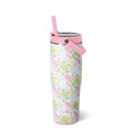 Swig Life 30oz Leakproof To-Go Tumbler with Handle, Summer Salt | Leakproof Lid - Triple Insulated Stainless Steel - Handle & Straw Included - Cup Holder Friendly - Dishwasher Safe - color: Summer Salt