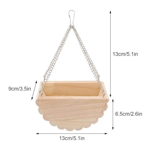 Hypeety Wooden Hamster Swing Toy for Dwarf Hamster Gerbil Rat Mouse Mice Small Animla Cage Perch Stand Toy - color: Swing
