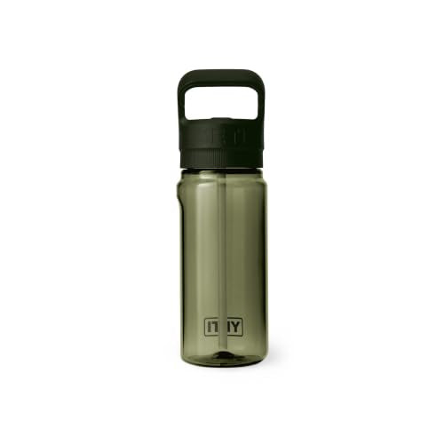 YETI Yonder 600 ml/20 oz Water Bottle with Yonder Straw Cap, Olive - color: Olive, size: 20 Ounces