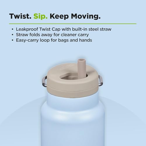 Klean Kanteen 32oz TKWide Insulated Water Bottle with Twist Cap - Clear Sky - color: Clear Sky