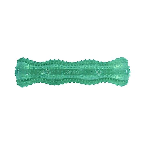 KONG Squeezz Dental Stick - Dog Toy for Cleaning Teeth - Flexible Chew Toy for Gentle & Mild Chewers - for Medium/Large Dogs | Flexible Squeezable Dental Toy for Gentle & Mild Chewers, Helps Clean Teeth & Gums During Engaging Play - style: Stick