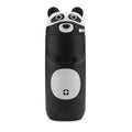 Ello Ellies 12oz Stainless Steel Leakproof Kids Water Bottle, Panda | Insulated kids water bottle with straw, leakproof locking lid, carry handle, and stainless steel fun animal design for school - color: Panda, size: 12 Ounces