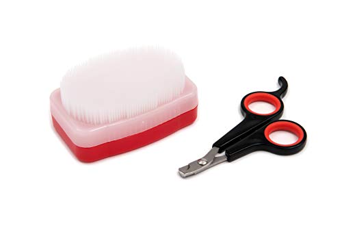 Lixit® Grooming Kits For Rabbits, Guinea Pigs and other Small Animals (Red, Brush and Clipper Set) - size: 2 Piece Kit