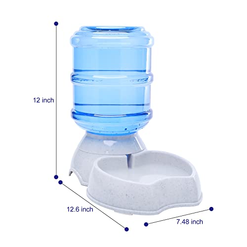 Pet Water Dispenser Automatic for Dogs Cats, BPA-Free, Gravity Refill, Self Feeding for Small Medium Pets Puppy Kitten Rabbit - 1 Gallon (Waterer) - size: Waterer
