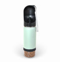Mon Chateau 14oz Portable Dog Water Bottle with 4 oz Snack Storage, Double Walled Stainless Steel Body, Leak-Proof, Dishwasher Safe Pet Travel Bottle for Dogs, Cats & Outdoor Use, Mint Green | 4oz Snack Compartment, Double Walled Stainless Steel, Leak-Pro