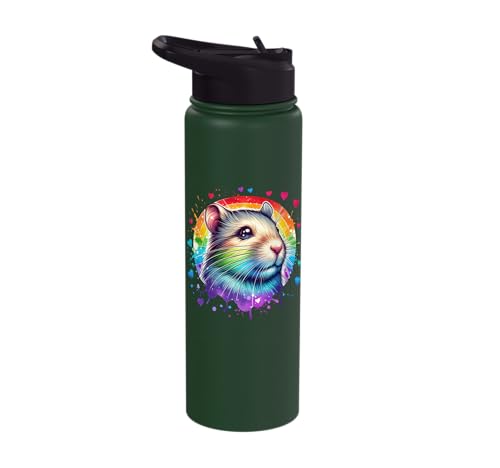 Degu Stainless Steel Insulated Water Bottle - color: Dark Green