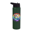 Degu Stainless Steel Insulated Water Bottle - color: Dark Green