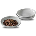 3 PCS Ceramic Cat Bowls, 5.5 in Pet Food Bowl Cat Dishes for Food and Water, Small Dog Dish(Grey) - color: Grey