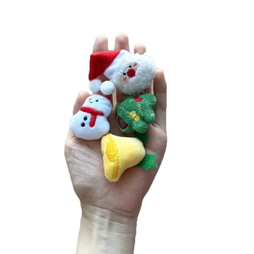 10 pcs Christmas Cute Hedgehog Enrichment Toys Hedgehog Supplies Cage Accessories Small Animal Ball Bell Pet Interactive Stuffed Toys (Christmas) - color: Christmas
