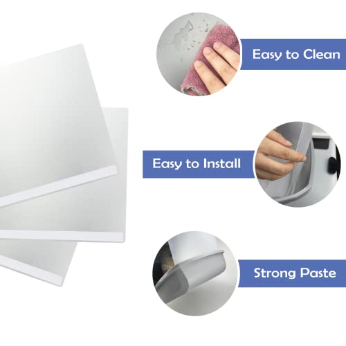 3Pcs Large Cat Litter Box Pee Shields, Splash Guard for Open Top Litter Pan | Transparent Privacy Screen Easy Clean High Side Open Top Kitty Pan Shield - size: Large (3pcs)