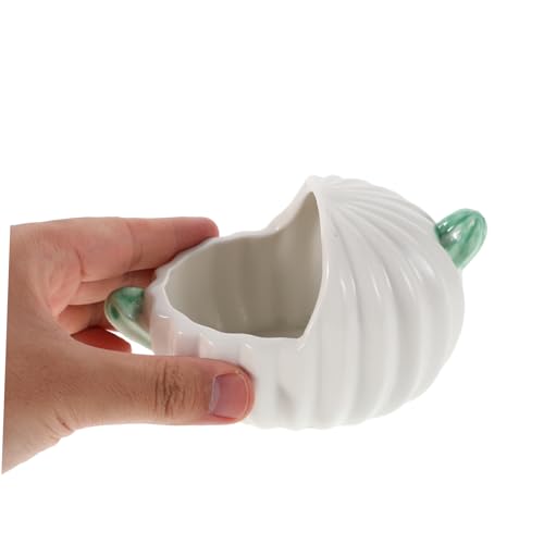 Yardwe Hamster Dust Bath Ceramic Container, Small Animal Bathing Tub for Hamsters, Gerbils, Chinchillas, Easy Clean, Pet Bathroom Accessory