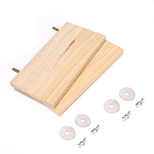4Pcs Pet Wooden Platform Stand Rectangular Springboard Toy for Hamster