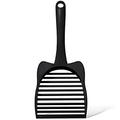 CatGuru Cat Litter Scoop, Jumbo Litter Scoop, Litter Scooper with Deep Shovel & Long Handle, Super Fast Sifter, Durable Kitty Litter Scoop, Cat Stuff, Kitten Supplies (Black) - color: Black