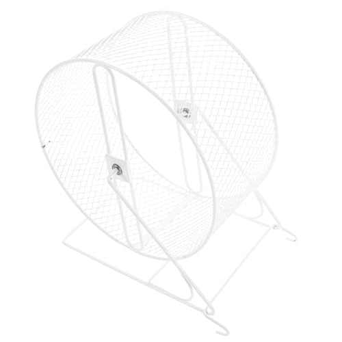 ibasenice Silent Hamster Wheel 9.25In Metal Wire Exercise Wheel Quiet Runner with Ball Bearings Textured Surface for Nail Care for Hamsters Gerbils Mice and Small Pets
