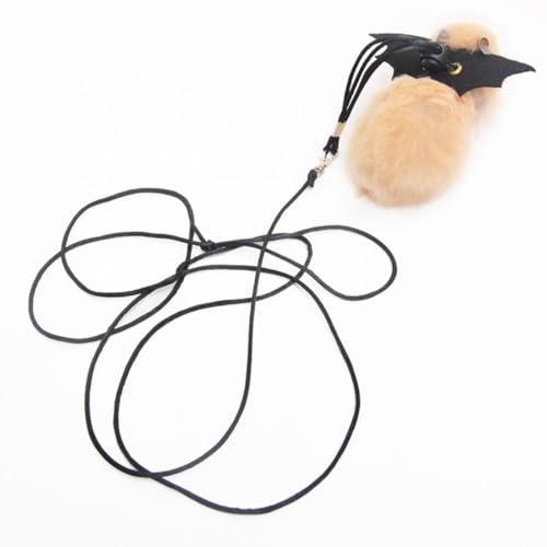 Small Animal Harness and Leash Set for Hamsters, Lizards, and Bearded Dragons - Secure, Adjustable, and Comfortable Walking Accessory (Pink) - color: Pink