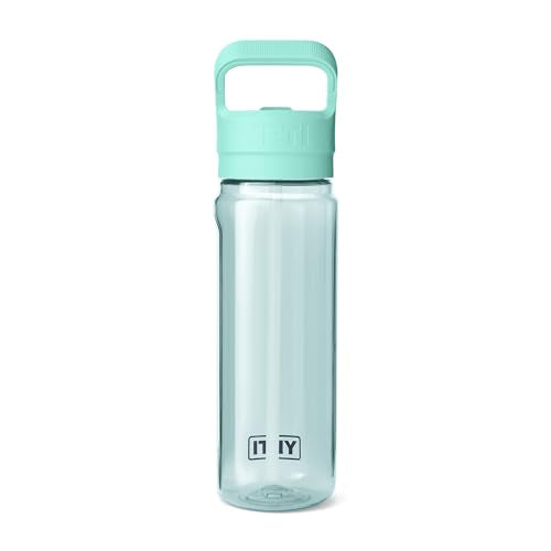 YETI Yonder 750 ml/25 oz Water Bottle with Yonder Straw Cap, Seafoam - color: Seafoam, size: 25 Ounces