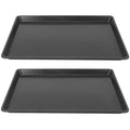 Beavorty Dog Crate Tray Replacement 16.92X12.99X0.98 Inch Leakproof Plastic Bottom Pan for Small Dog Kennels Bird Cage Tray Easy to Clean 2 Pack - size: 46x30cm