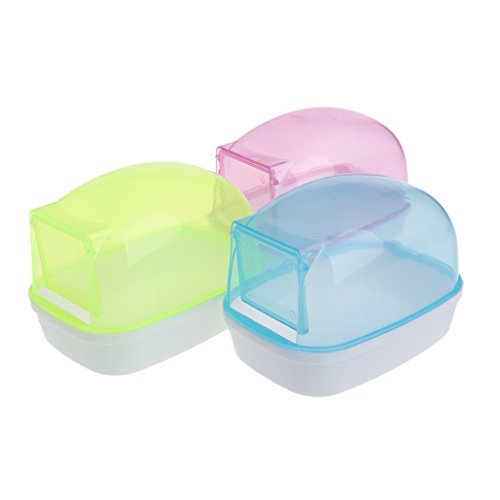 Hamster Sand Bath Critters Shower Toilet Bed Sand Container Bathtub for Small Mice Hedgehog Squirrel Hamster Guinea Pig