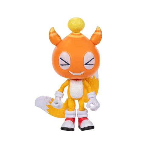 Sonic 3 Movie Action Figures 5-Inch Chao Mascot Tails Collector Toy Figure, Highly Articulated for Boys Girls - Officially Licensed Sonic The Hedgehog 3 Movie Product - color: Chao Mascot Tails