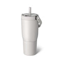 BrüMate Resa 25oz 100% Leakproof Travel Tumbler with Handle & Straw | Flexible SoftSip Straw | Silicone Sleeve for Durability | Stainless Steel | Cup Holder & Travel Friendly Water Bottle | (Dune) - color: Dune, size: 25 oz