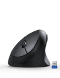 TECKNET Ergonomic Mouse, 4800 DPI 5 Adjustable DPI Levels, Wireless Vertical Mouse, 6 Buttons, 2.4G Silent Mouse for Laptop, PC, Chromebook, Mac - Black - color: Black