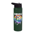 Degu Girl Degu Stainless Steel Insulated Water Bottle - color: Dark Green