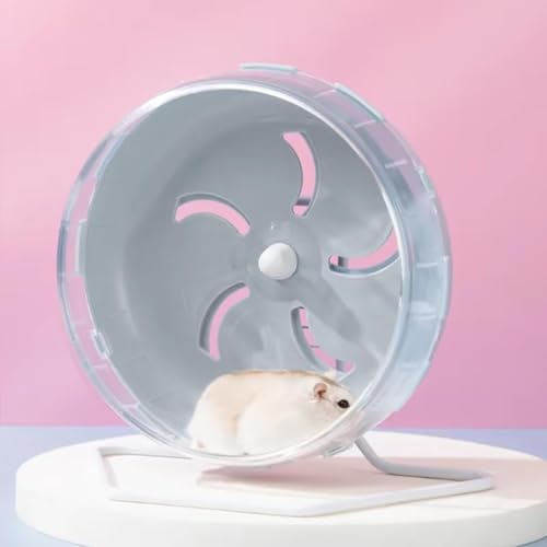 Jeeone Silent Hamster Wheel 7 inch, Hamster Exercise Wheel, Height-Adjustable Hamster Wheel Cage Accessories, Hamster Running Toys Small Animals Exercise Wheels (Blue) - color: Blue