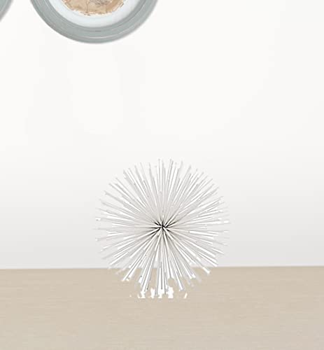 Modern Day Accents 5467 Erizo Urchin Small White Sphere, 6" D - color: White, size: Small