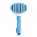 Self Cleaning Pet Grooming Brush for Dogs & Cats – Deshedding Slicker Brush with Hair Removal Button, Gentle Skin Safe with Free Comb