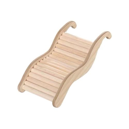Hamster Wave Climbing Ladder, Multifunctional Interactive Small Animals Stairs Bridge Cage Decoration(17x8.5cm) - color: 17x8.5cm